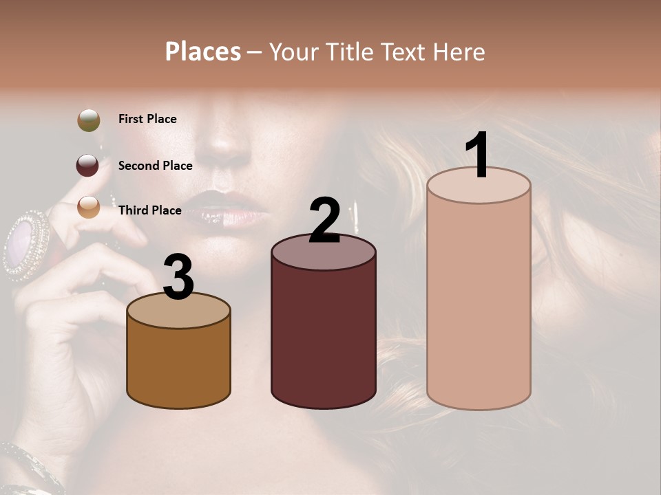 Sensuality Healthy Female PowerPoint Template