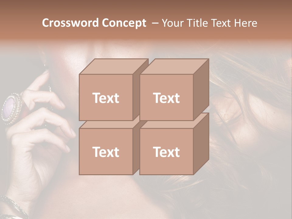 Sensuality Healthy Female PowerPoint Template