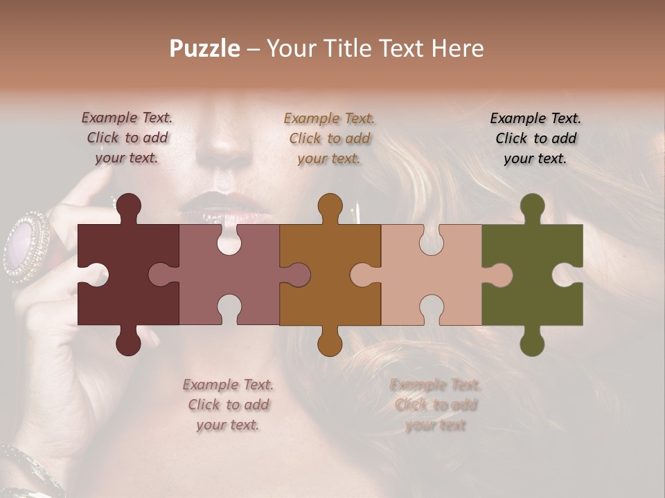 Sensuality Healthy Female PowerPoint Template