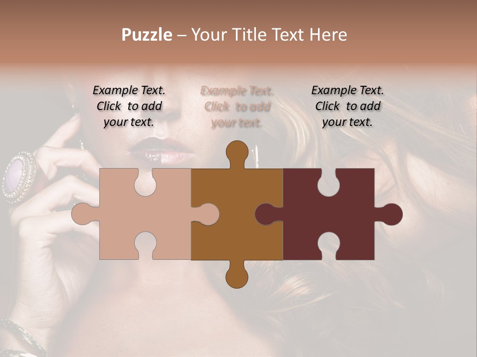 Sensuality Healthy Female PowerPoint Template