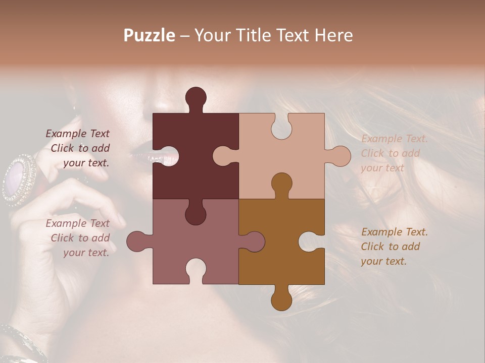 Sensuality Healthy Female PowerPoint Template