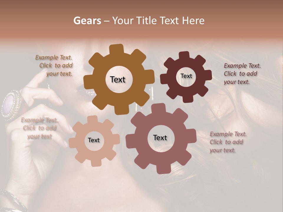 Sensuality Healthy Female PowerPoint Template