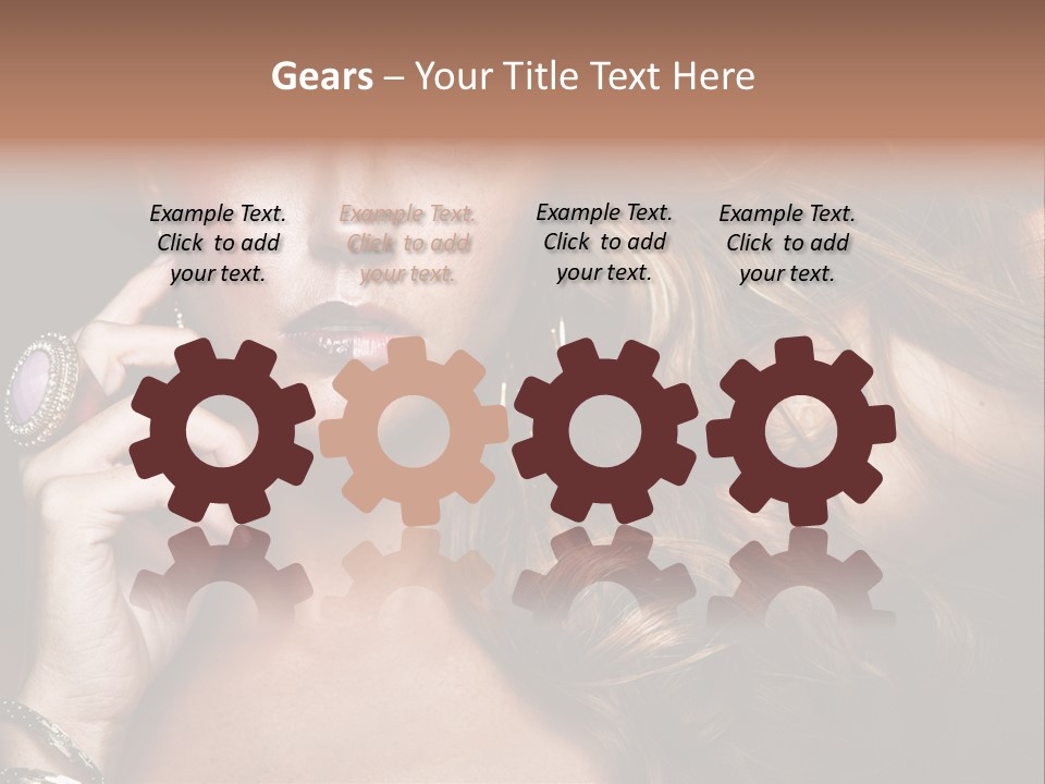 Sensuality Healthy Female PowerPoint Template