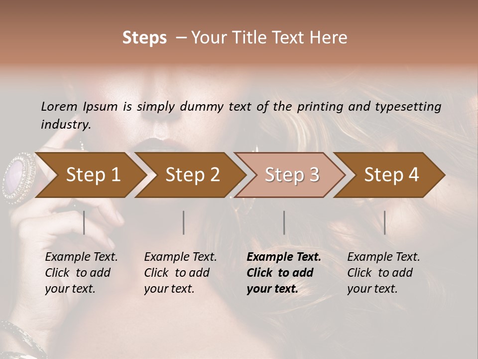 Sensuality Healthy Female PowerPoint Template