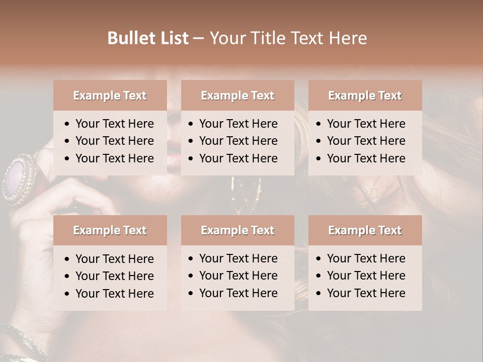 Sensuality Healthy Female PowerPoint Template