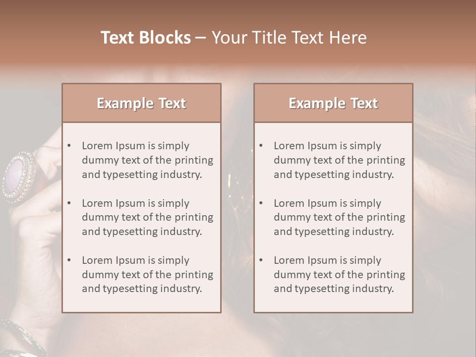 Sensuality Healthy Female PowerPoint Template