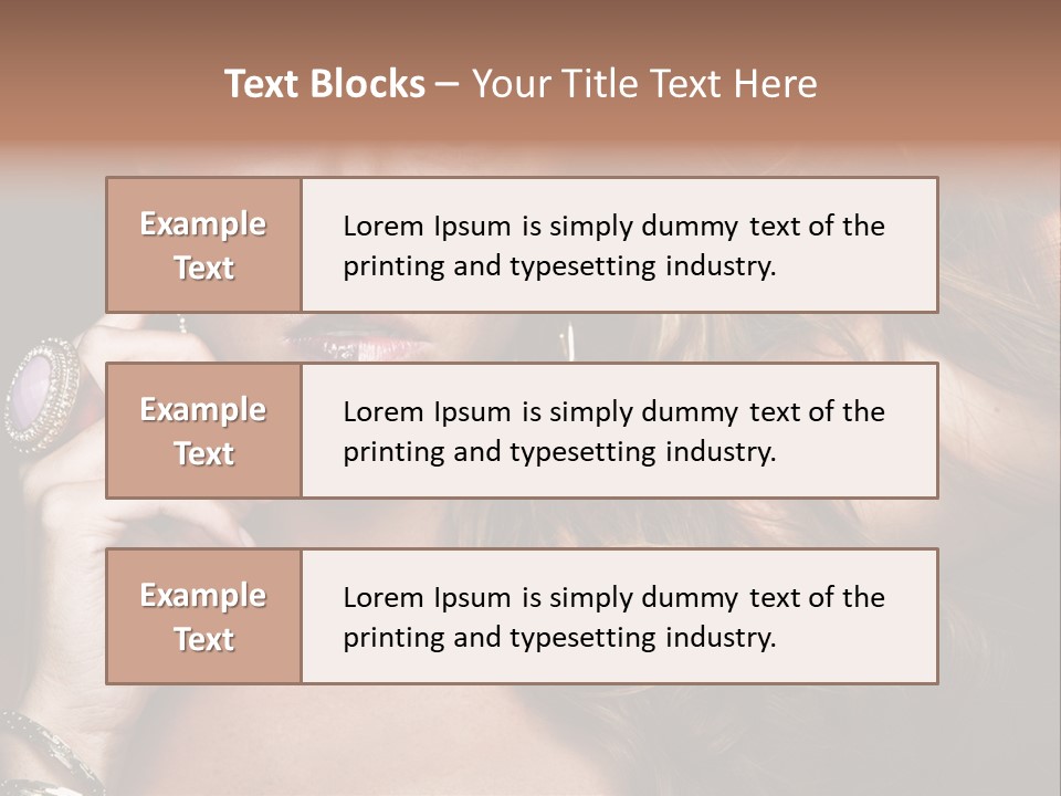 Sensuality Healthy Female PowerPoint Template