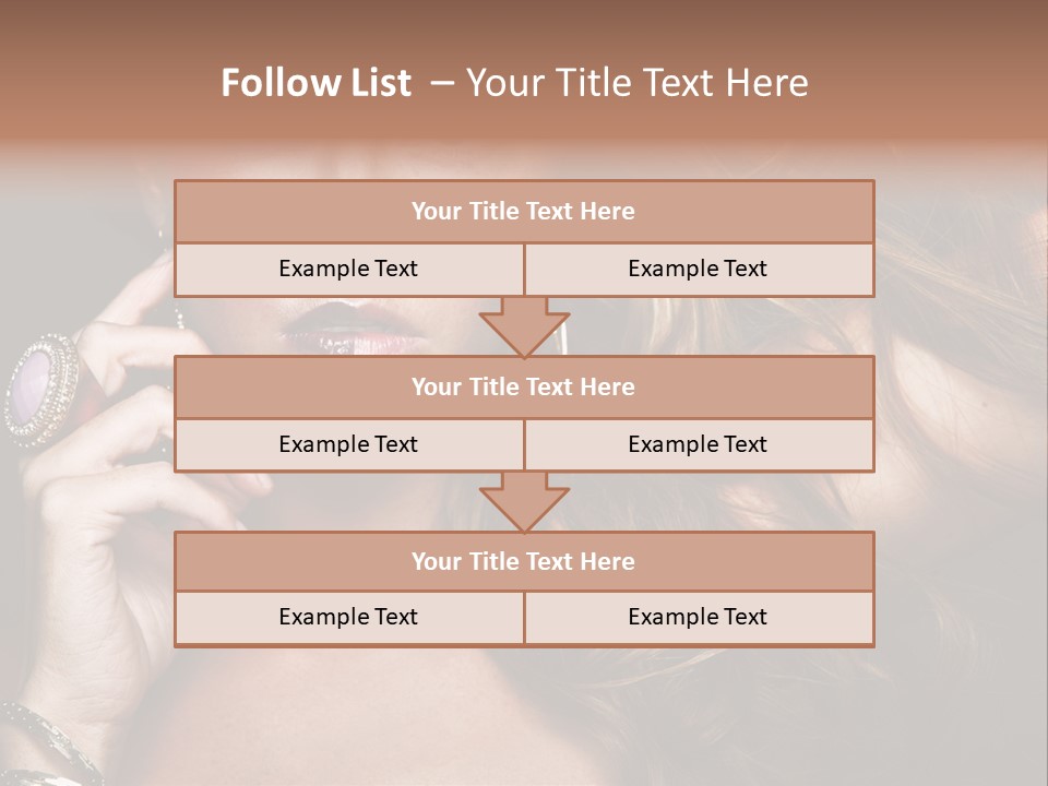 Sensuality Healthy Female PowerPoint Template