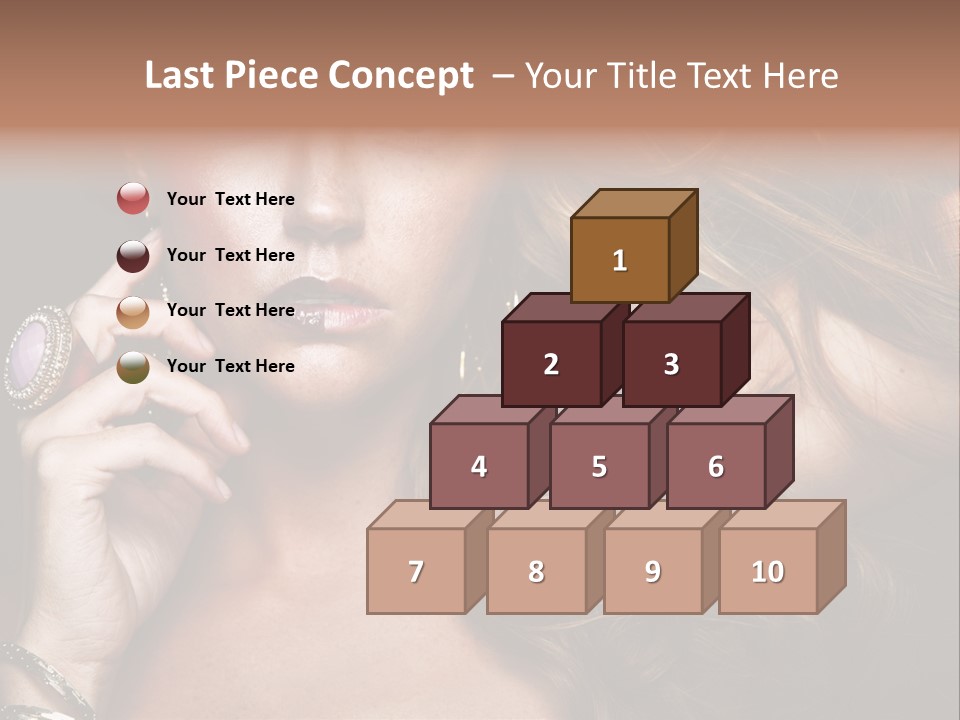 Sensuality Healthy Female PowerPoint Template