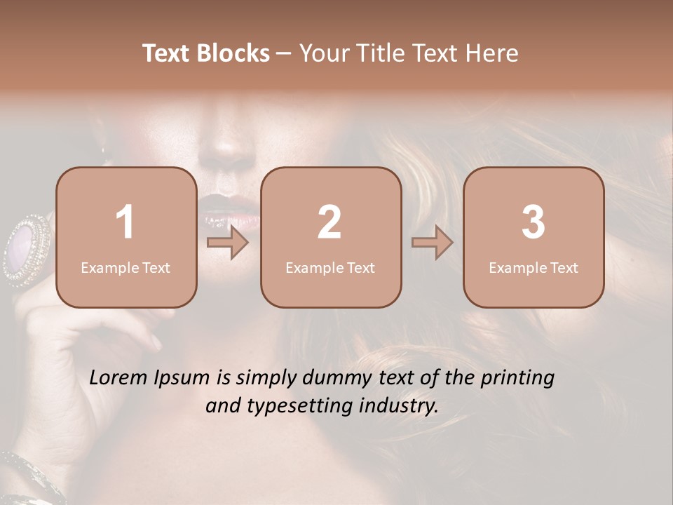 Sensuality Healthy Female PowerPoint Template