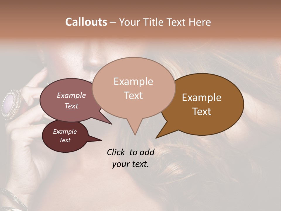 Sensuality Healthy Female PowerPoint Template