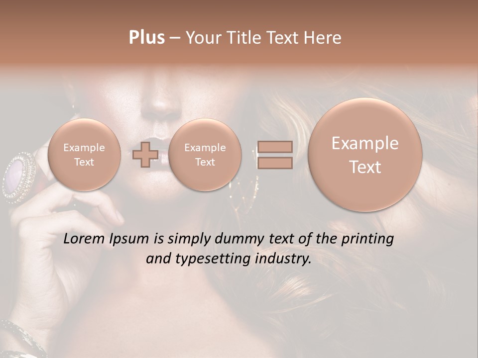 Sensuality Healthy Female PowerPoint Template