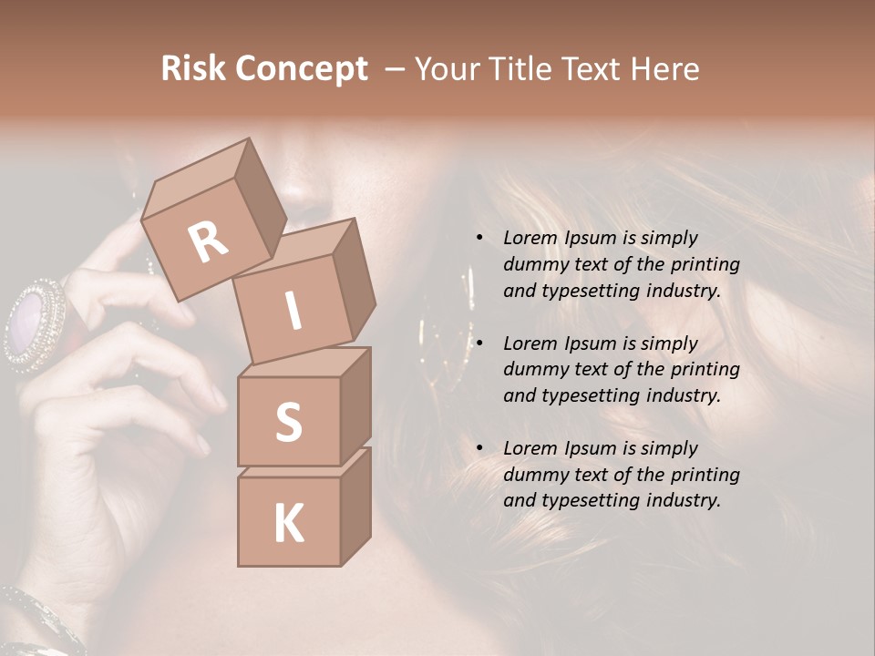 Sensuality Healthy Female PowerPoint Template