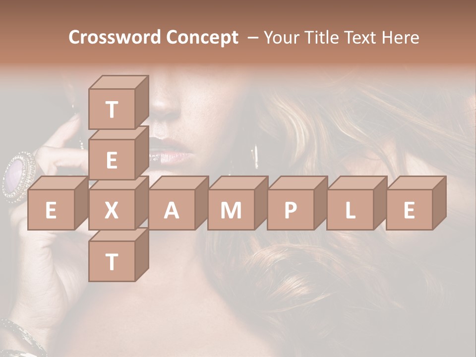 Sensuality Healthy Female PowerPoint Template