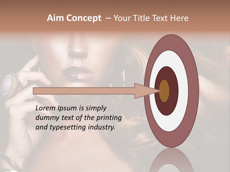 Sensuality Healthy Female PowerPoint Template