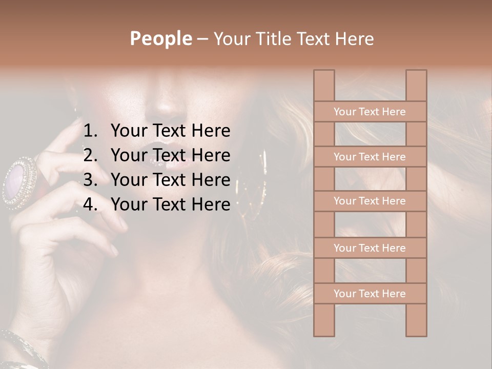 Sensuality Healthy Female PowerPoint Template