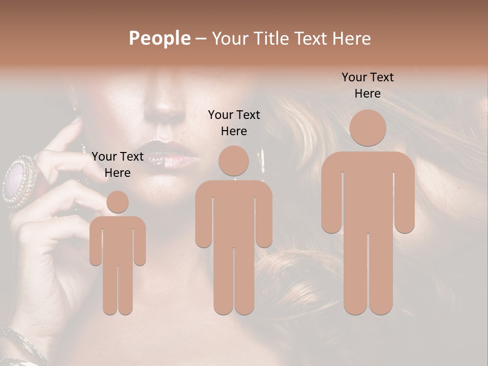 Sensuality Healthy Female PowerPoint Template