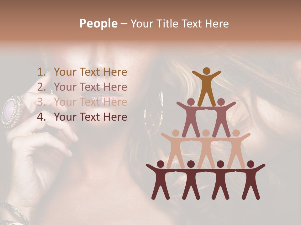 Sensuality Healthy Female PowerPoint Template