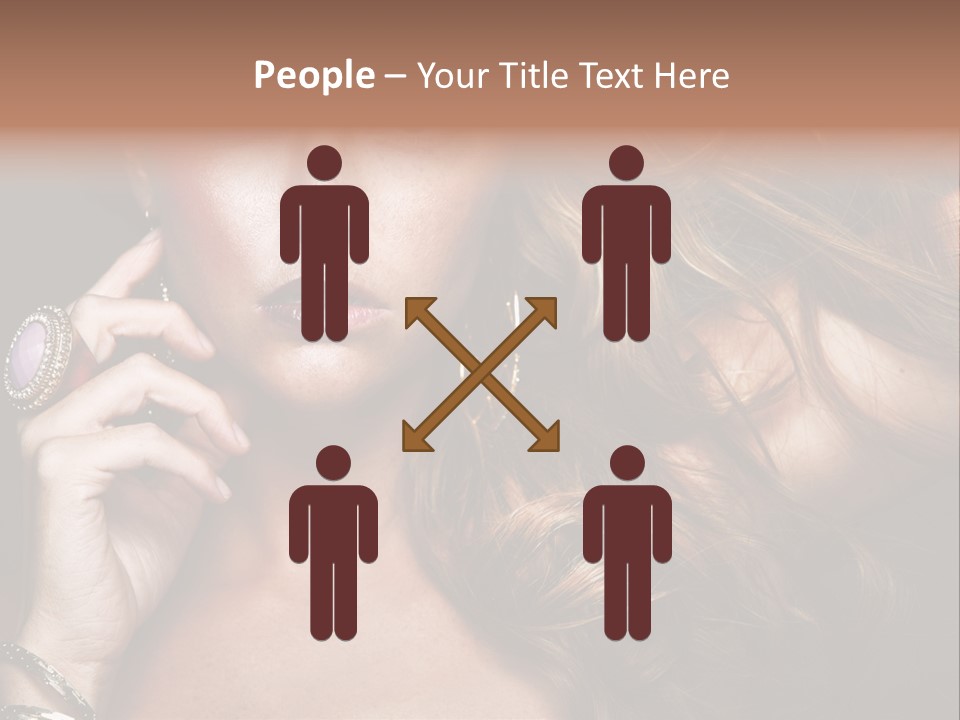 Sensuality Healthy Female PowerPoint Template