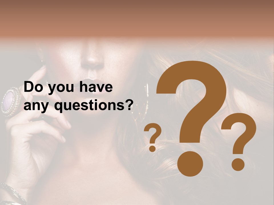 Sensuality Healthy Female PowerPoint Template