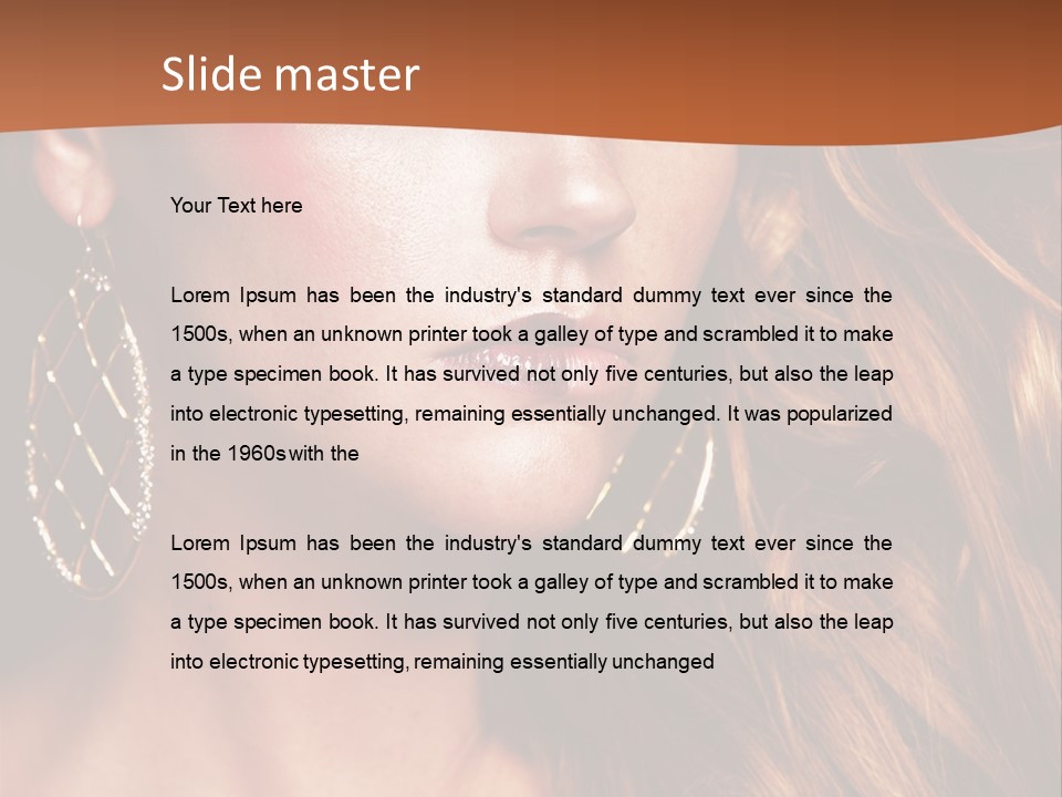 Portrait White Color PowerPoint Template