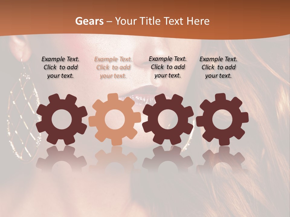 Portrait White Color PowerPoint Template