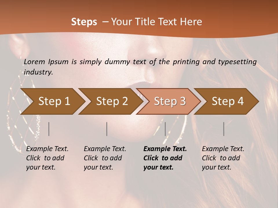 Portrait White Color PowerPoint Template