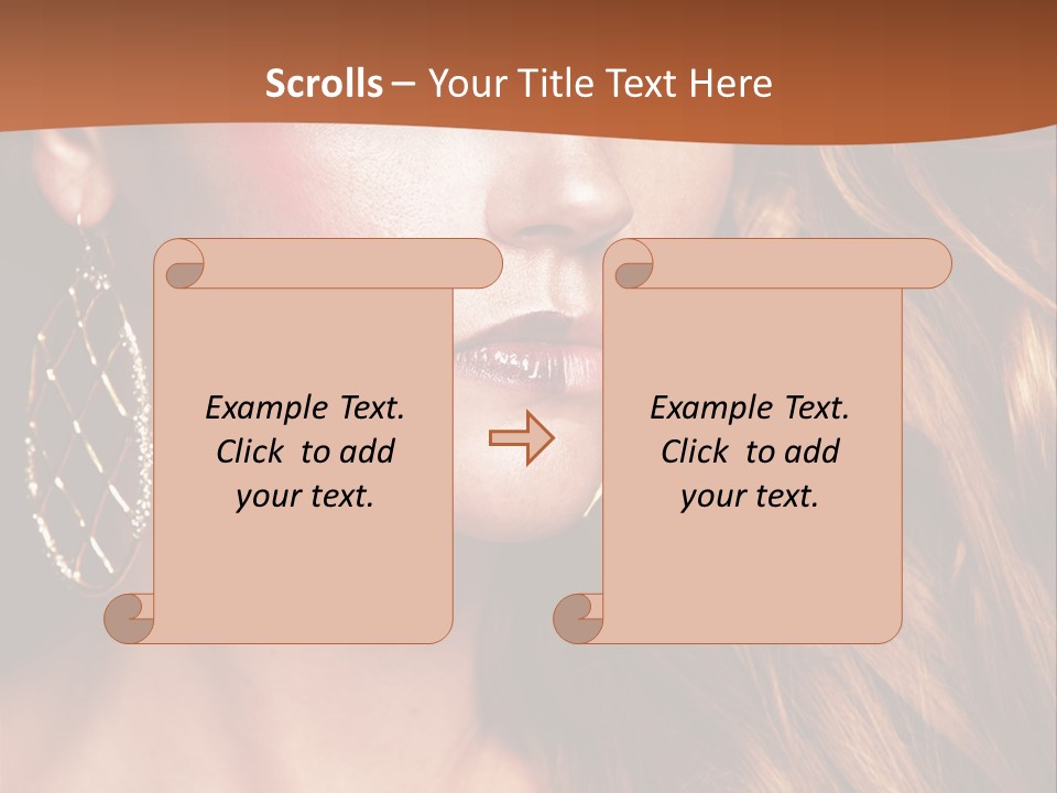 Portrait White Color PowerPoint Template
