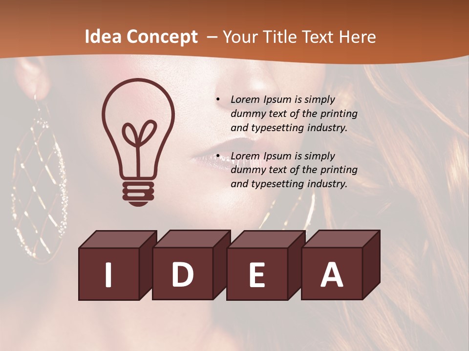 Portrait White Color PowerPoint Template