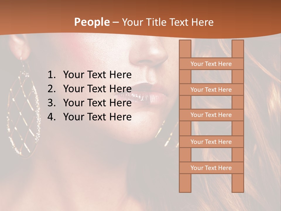 Portrait White Color PowerPoint Template