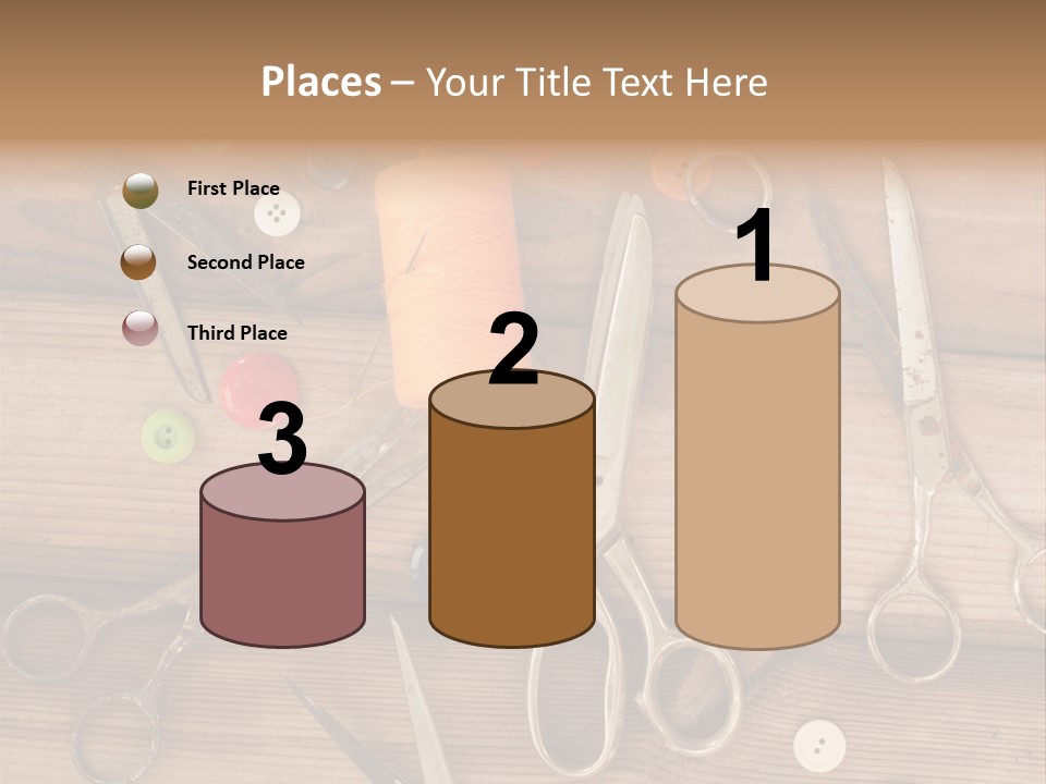 Wood Sew Design PowerPoint Template