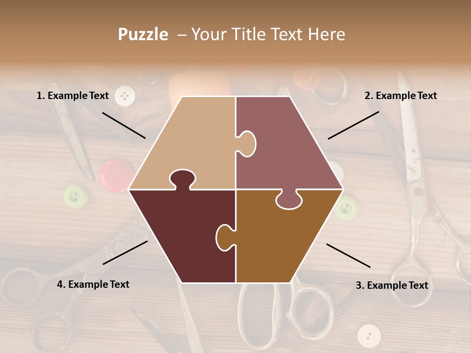 Wood Sew Design PowerPoint Template