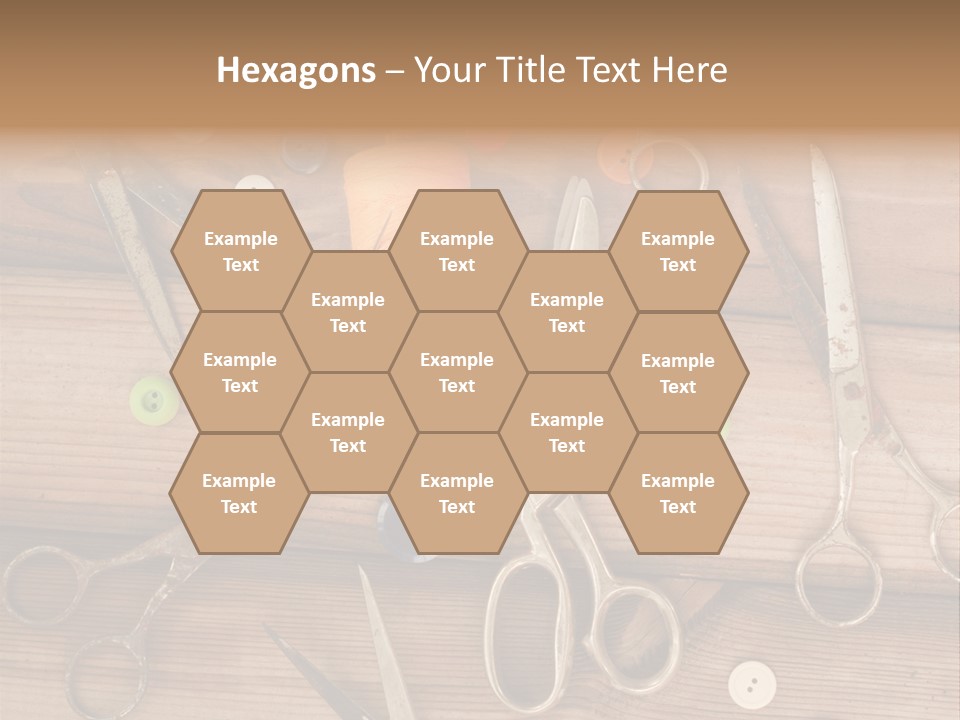 Wood Sew Design PowerPoint Template