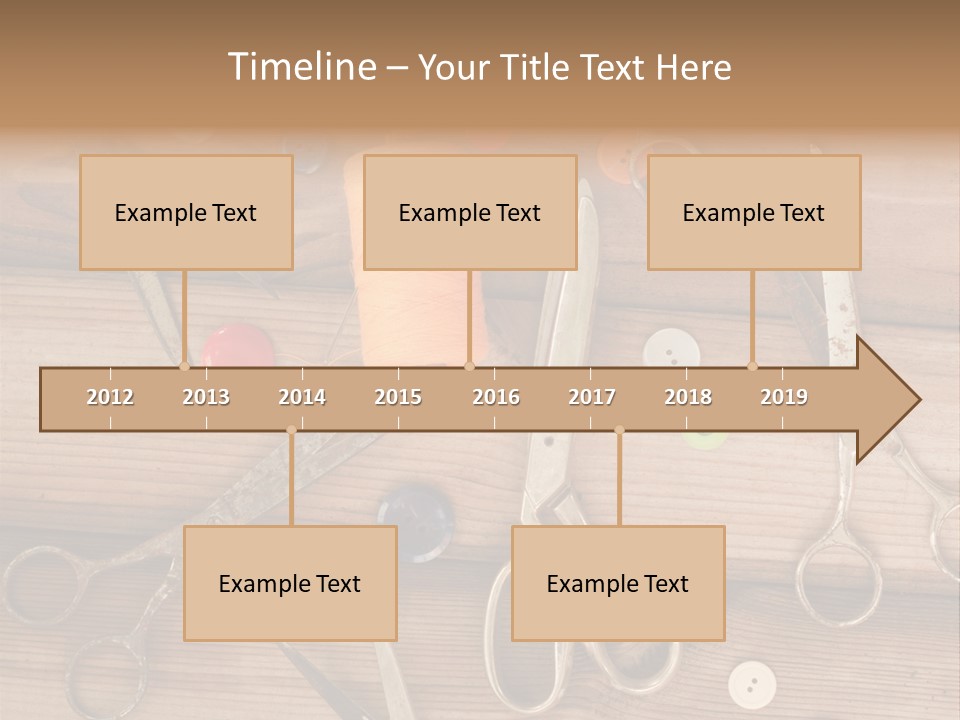 Wood Sew Design PowerPoint Template