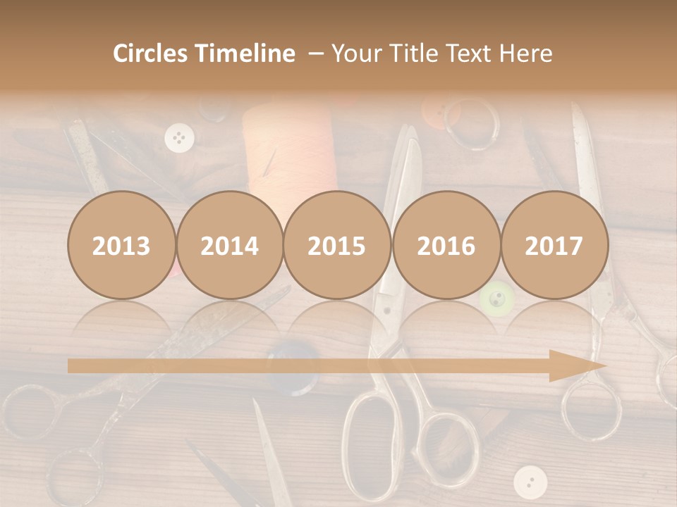 Wood Sew Design PowerPoint Template