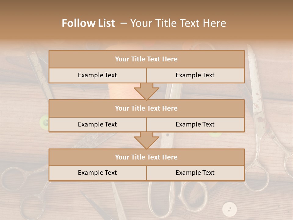 Wood Sew Design PowerPoint Template