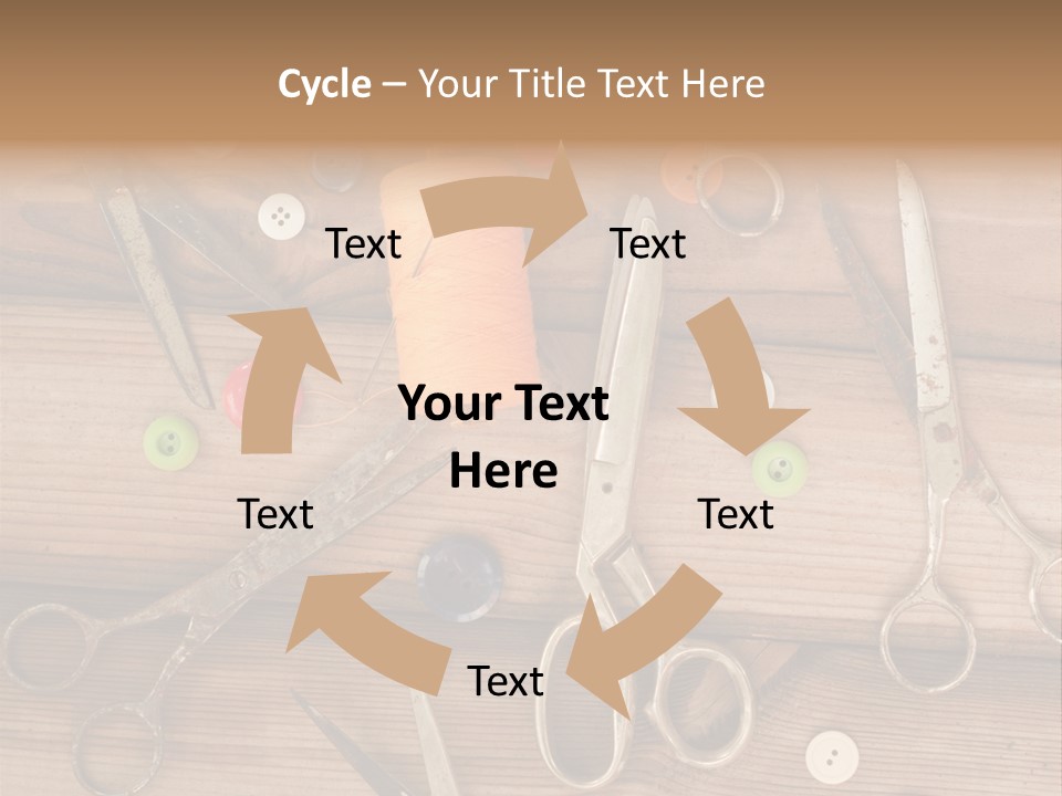 Wood Sew Design PowerPoint Template