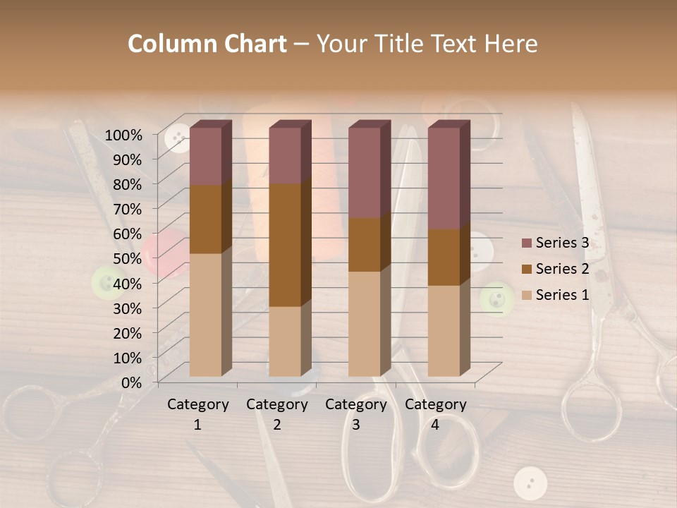 Wood Sew Design PowerPoint Template