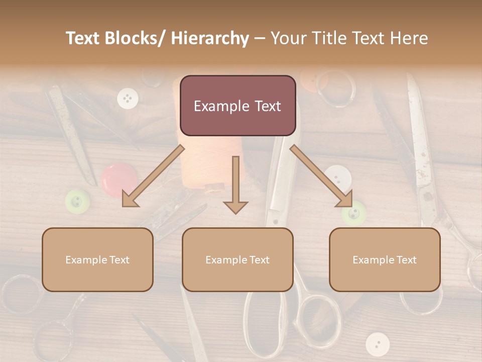 Wood Sew Design PowerPoint Template