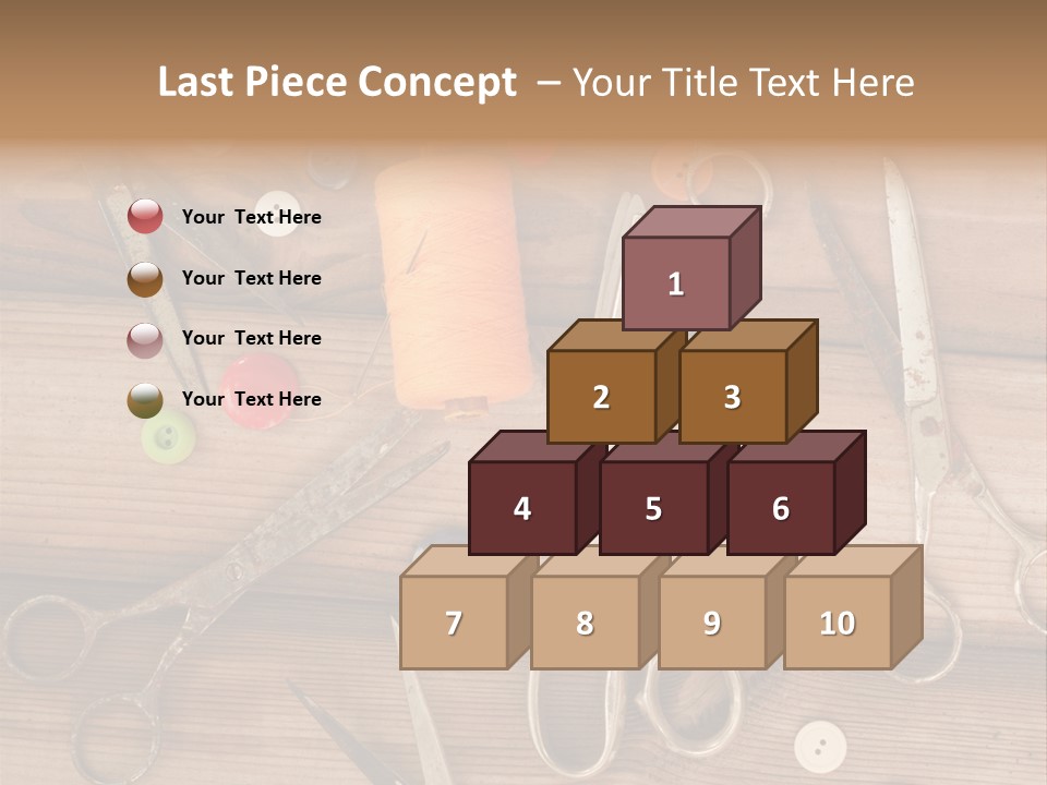 Wood Sew Design PowerPoint Template