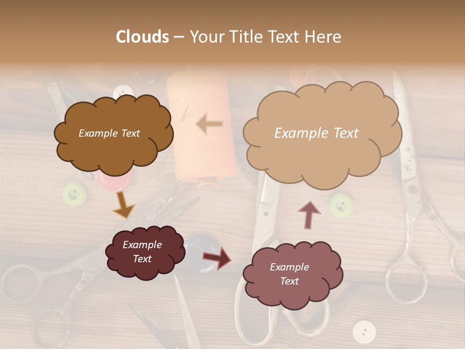 Wood Sew Design PowerPoint Template