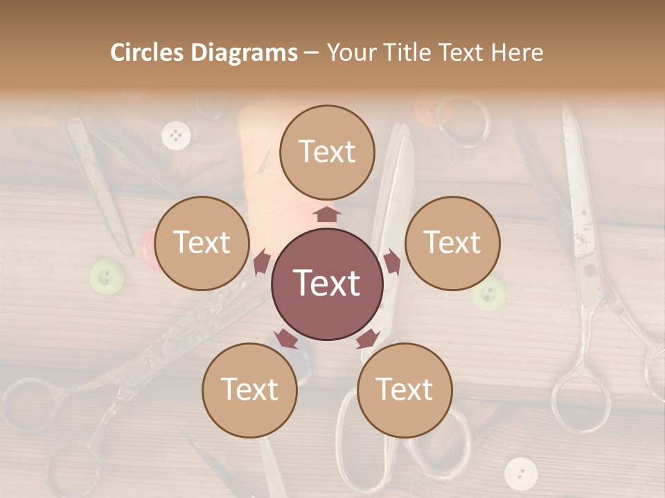 Wood Sew Design PowerPoint Template