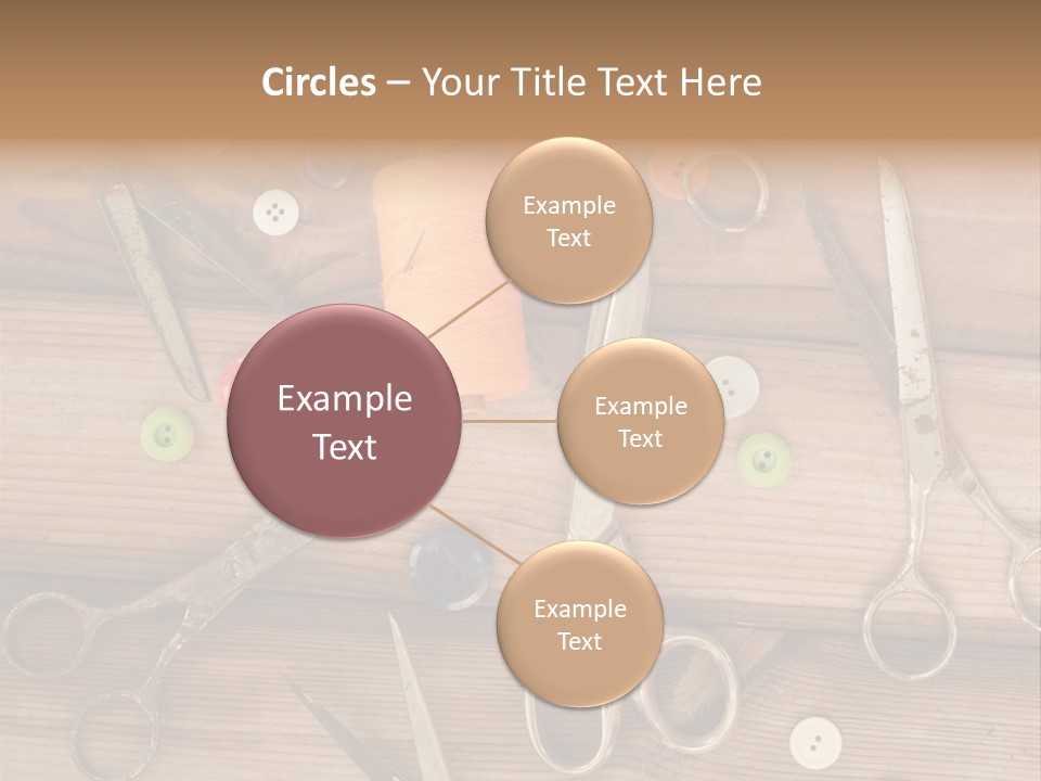 Wood Sew Design PowerPoint Template