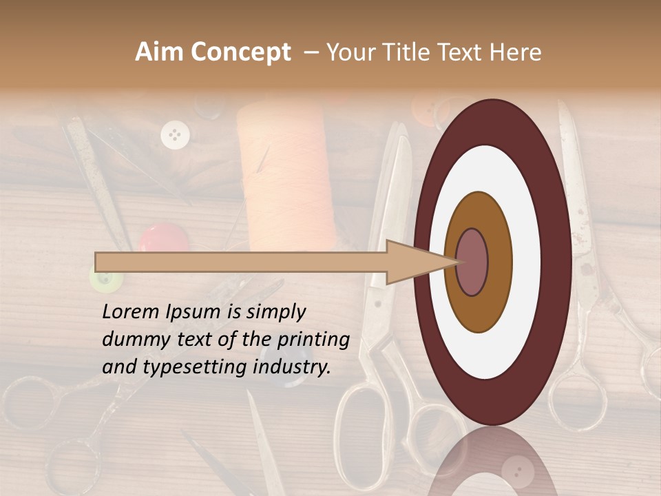 Wood Sew Design PowerPoint Template
