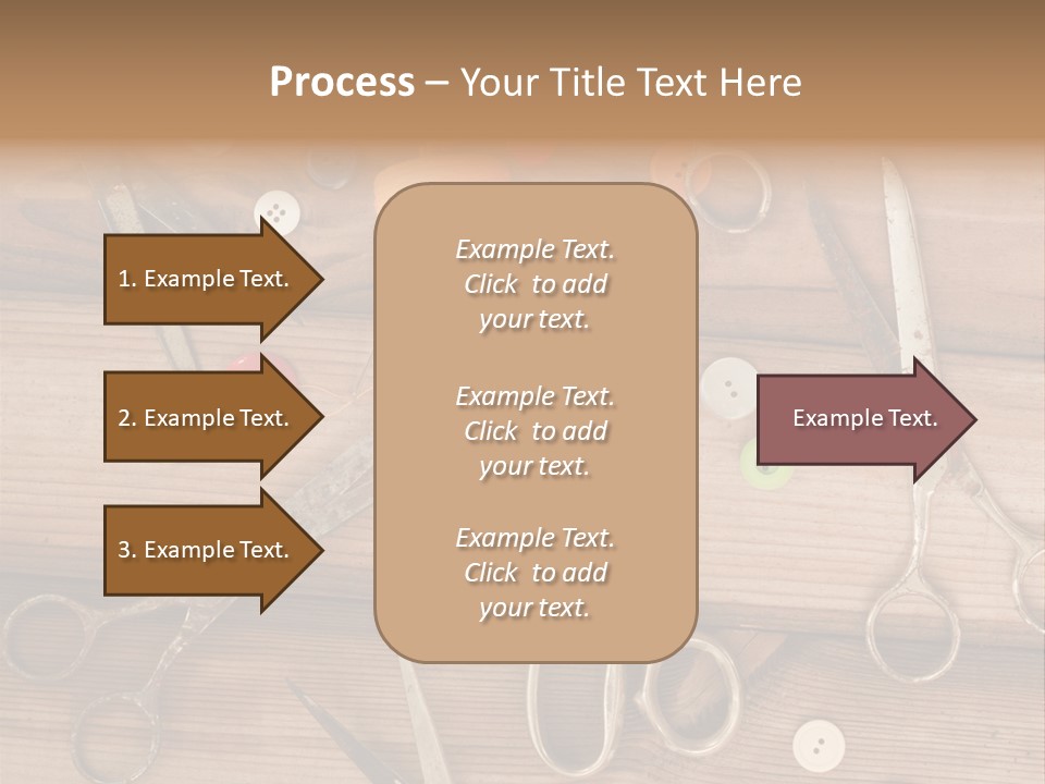 Wood Sew Design PowerPoint Template