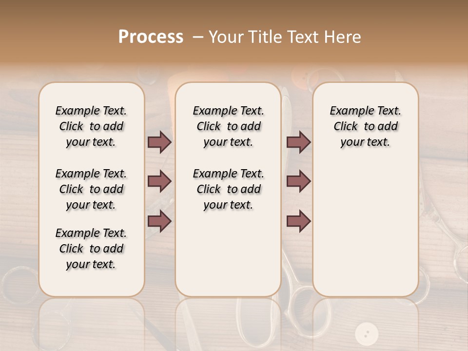 Wood Sew Design PowerPoint Template