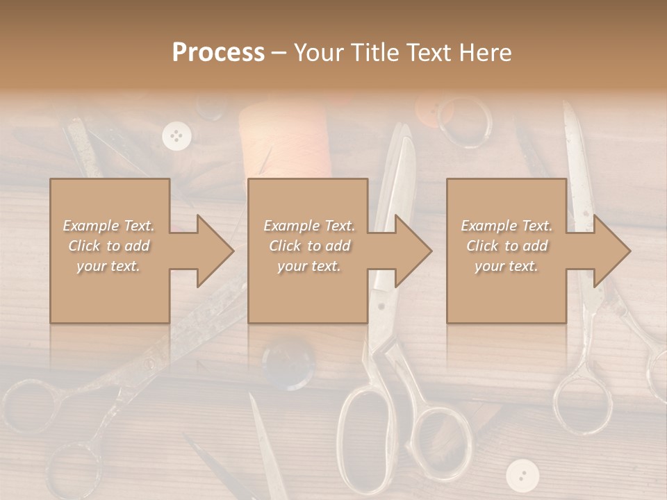 Wood Sew Design PowerPoint Template
