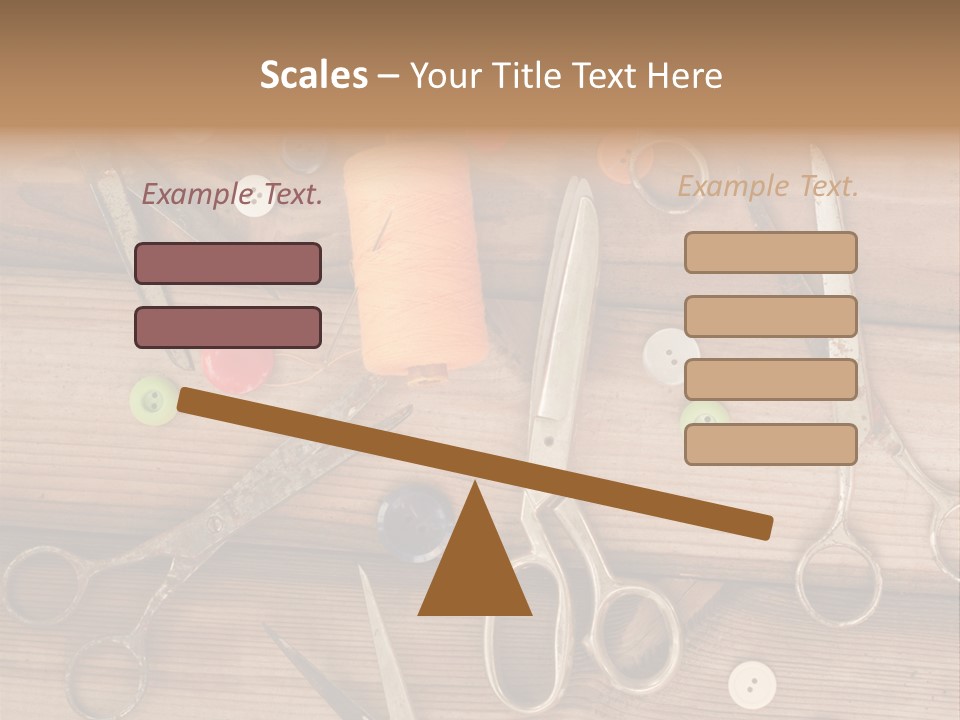 Wood Sew Design PowerPoint Template