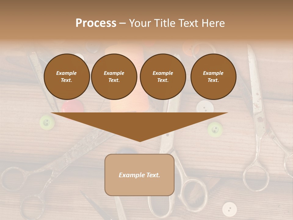 Wood Sew Design PowerPoint Template