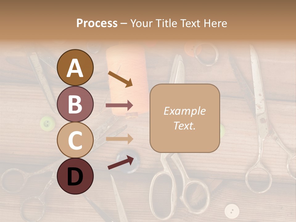 Wood Sew Design PowerPoint Template